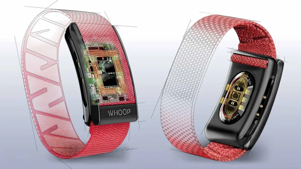 WHOOP 5.0 fitness tracker featuring new blood pressure monitoring functionality