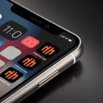 "Illustration showing the evolution from iOS 19 to iOS 26 with Apple devices and futuristic UI elements"