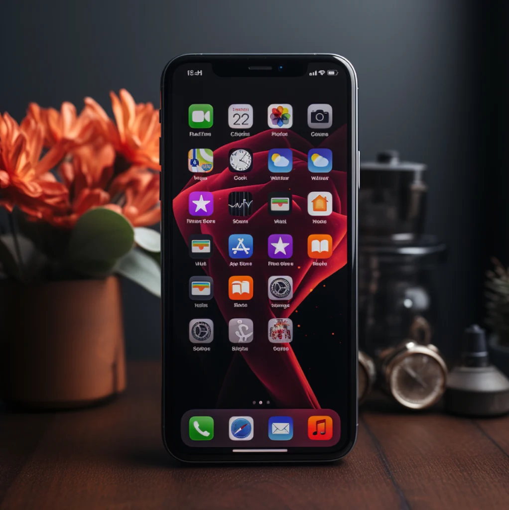 Illustration showing the evolution from iOS 19 to iOS 26 with Apple devices and futuristic UI elements