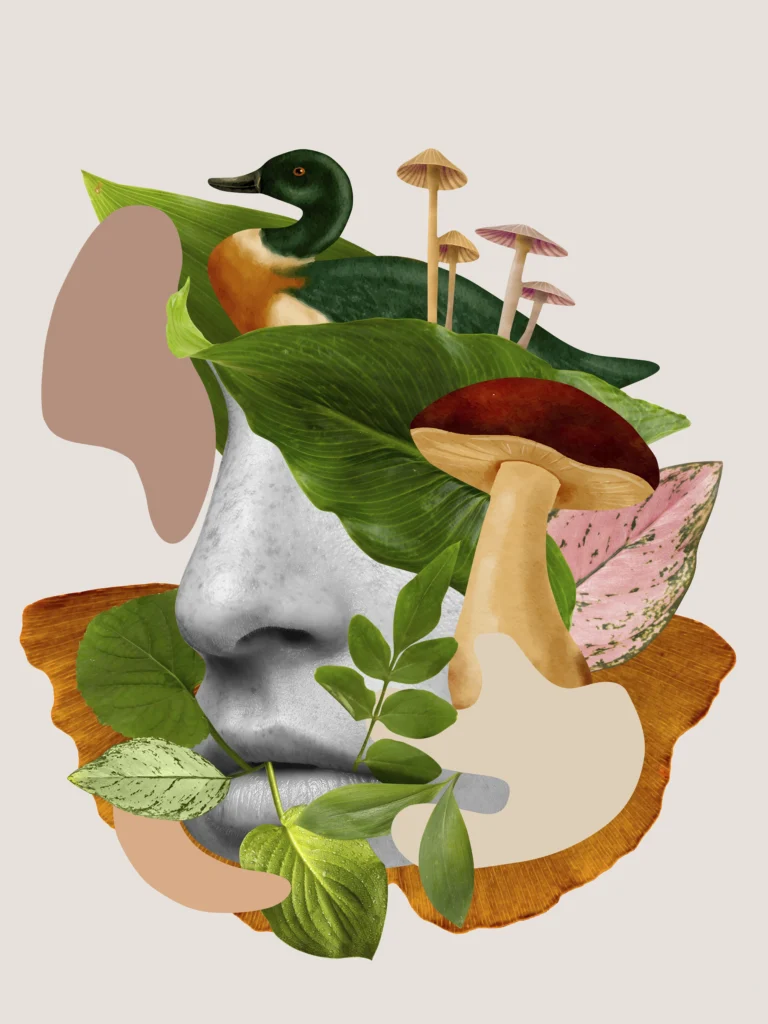 Minimalist skincare products and natural glowing skin, symbolizing the Skinimalism trend.