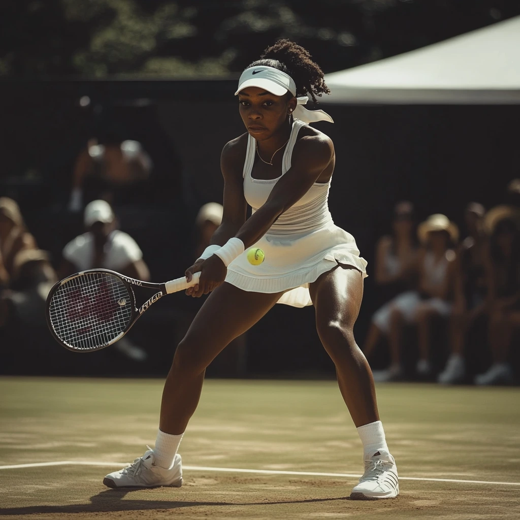 Wimbledon 2025 Day One action with players competing on the grass courts under bright skies