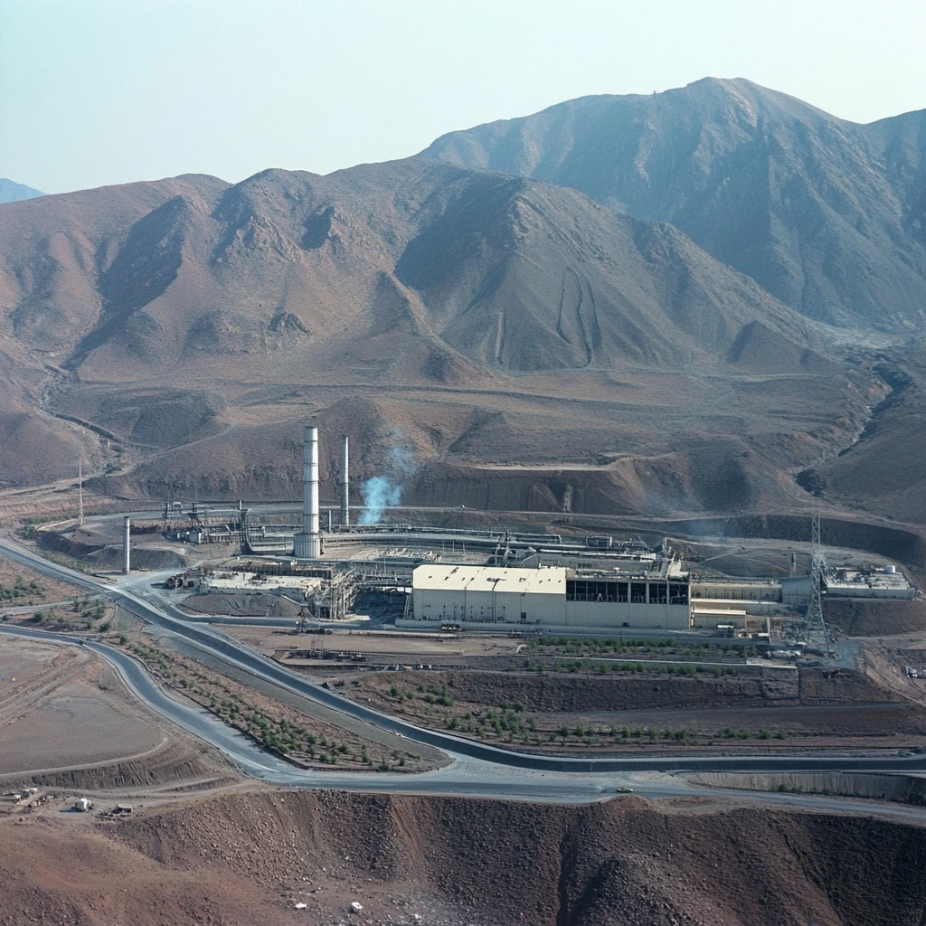 Map showing the locations of Iran's main nuclear sites, including Natanz, Fordow, Arak, and Bushehr.