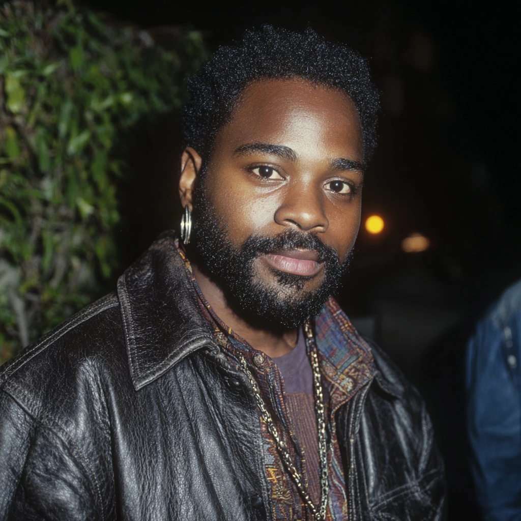 Malcolm-Jamal Warner smiling at an event, embodying a legacy of talent and cultural impact