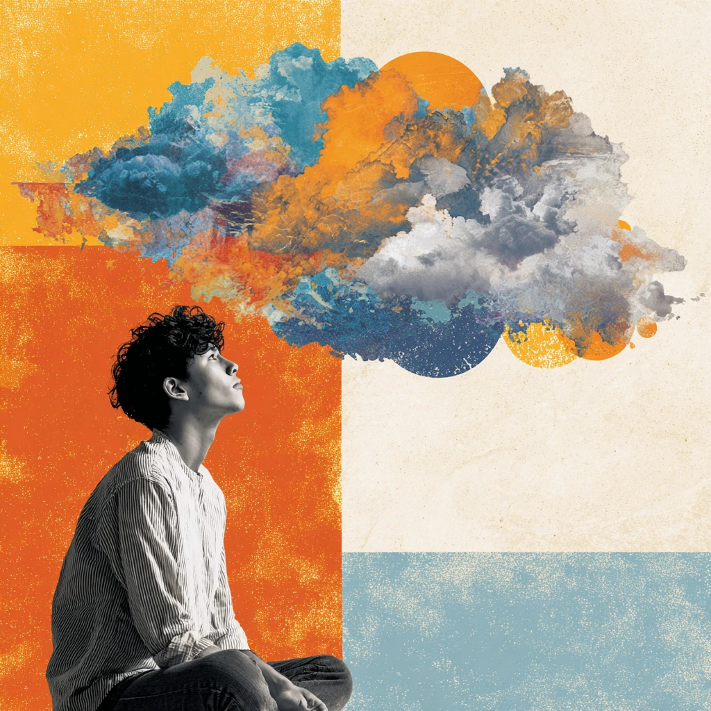 Person meditating in a peaceful natural setting, symbolizing mindfulness and inner peace.