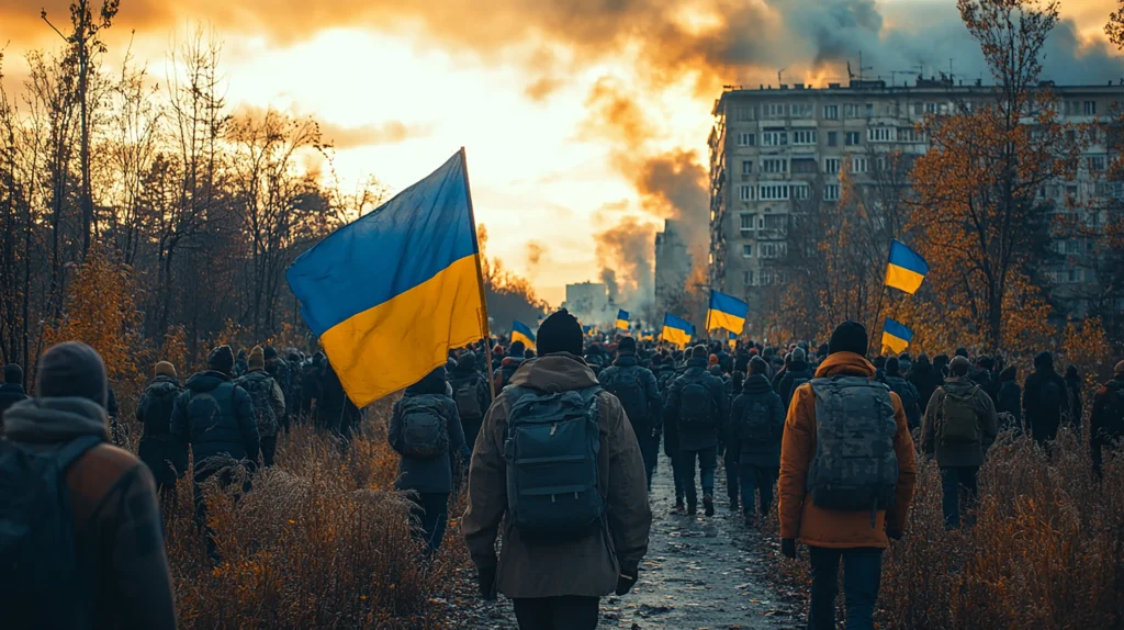Ukraine's Independence Day celebration on August 24, 1991, marking the birth of a sovereign nation