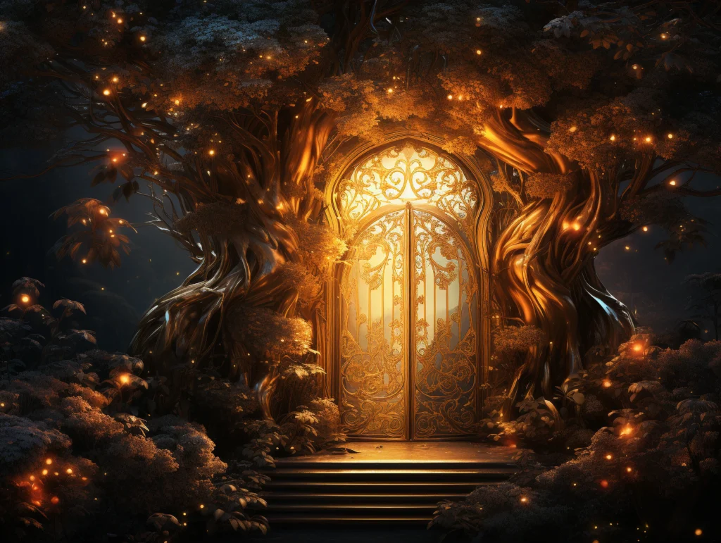 Lion’s Gate Portal spiritual awakening with cosmic light and lion imagery