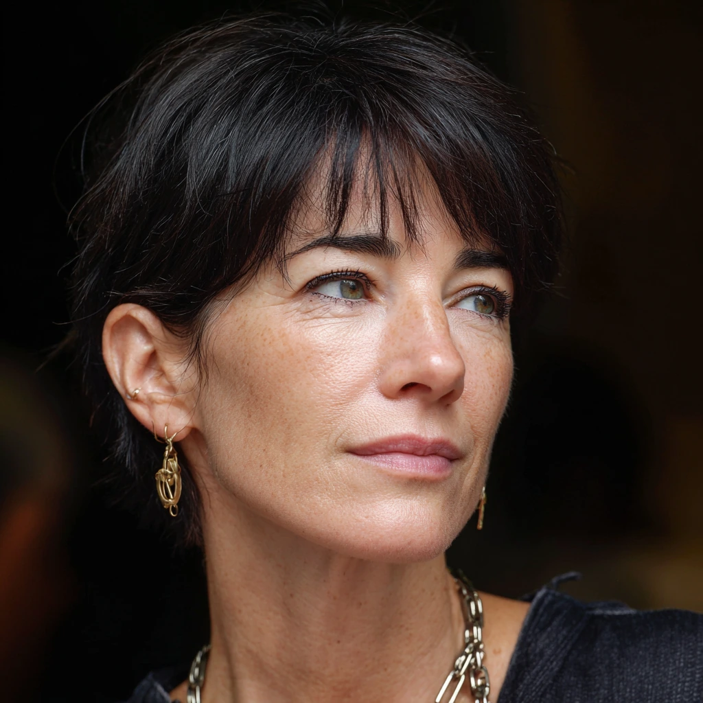 Ghislaine Maxwell leaving court after her conviction in the Epstein case.