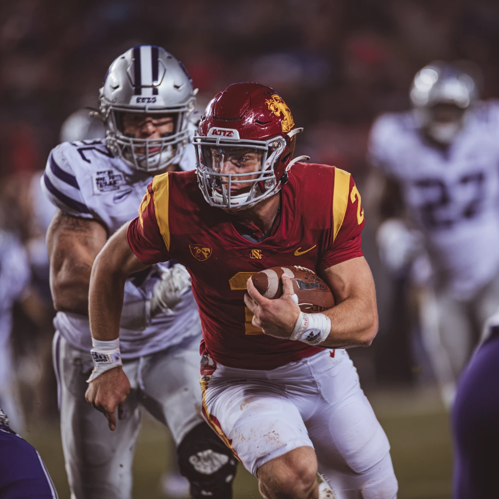 Iowa State vs. Kansas State 2025 season opener action on the football field with cheering fans