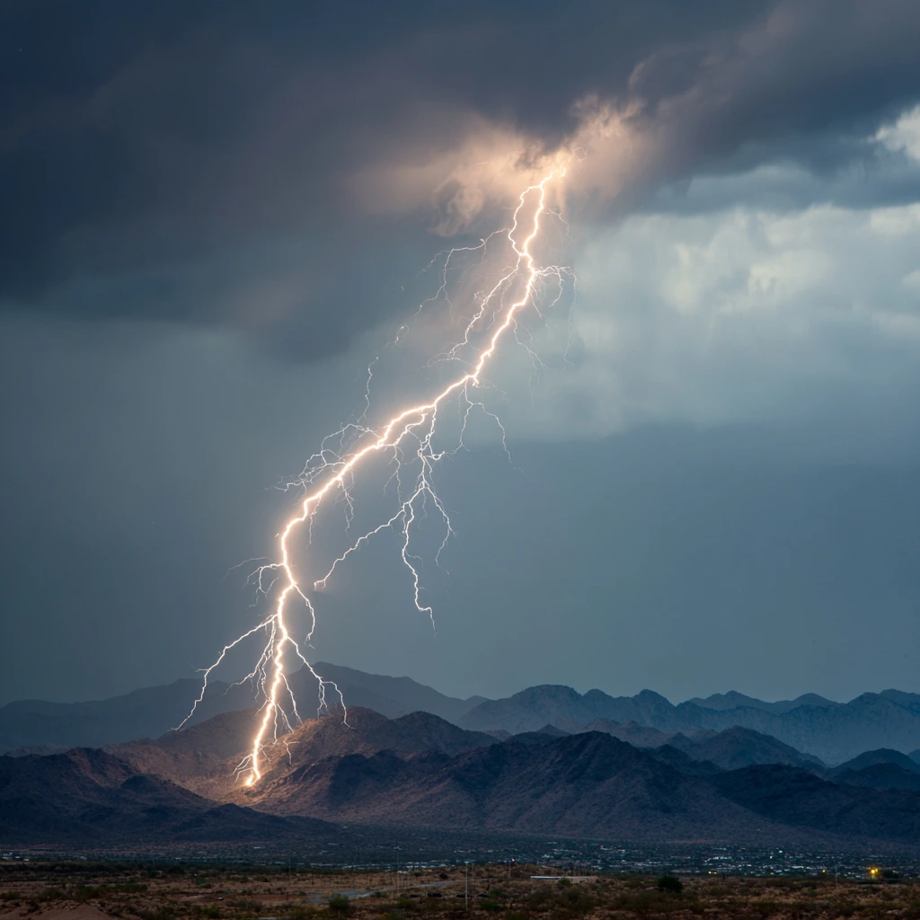 Record-breaking lightning bolt spanning 515 miles across the sky