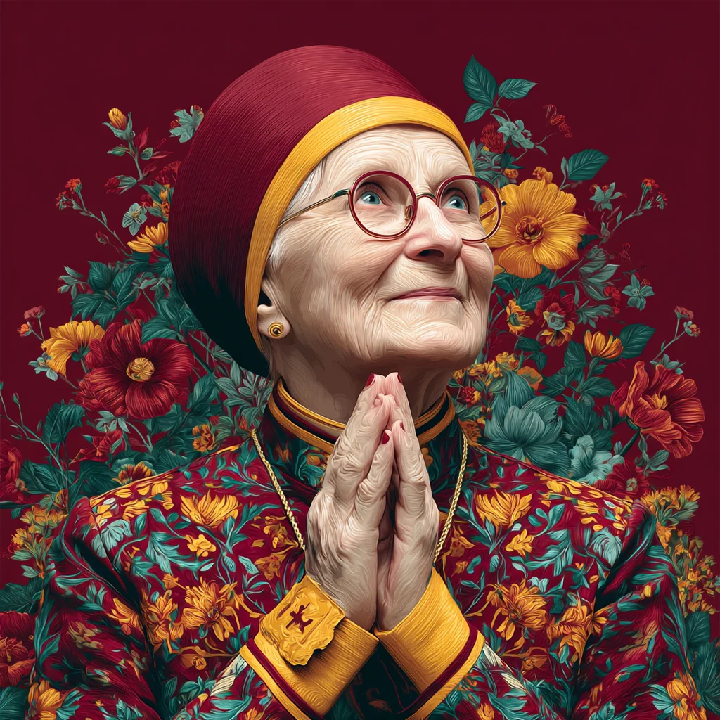 Sister Jean, Loyola University Chicago’s 106-year-old basketball chaplain, smiling and celebrating her birthday.