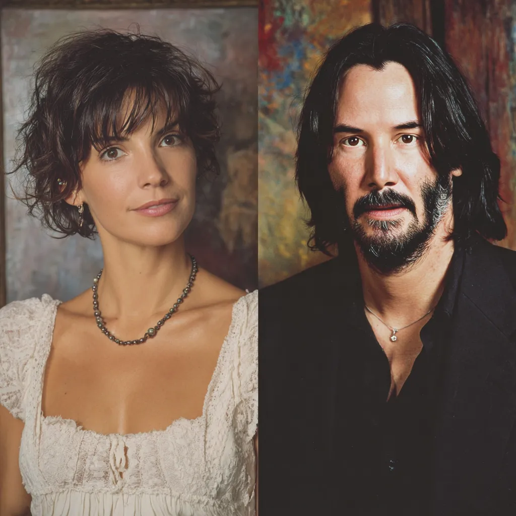 Keanu Reeves smiling on the red carpet in 2025