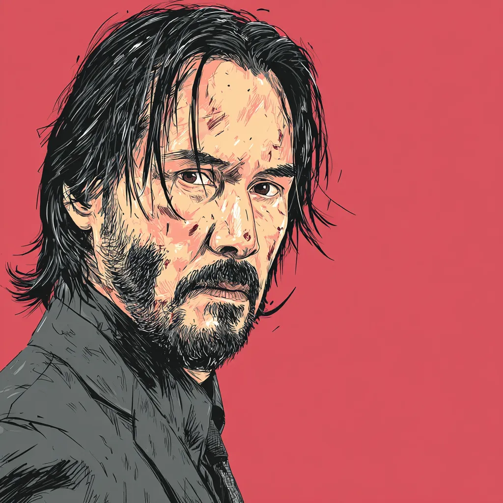 Keanu Reeves smiling on the red carpet in 2025