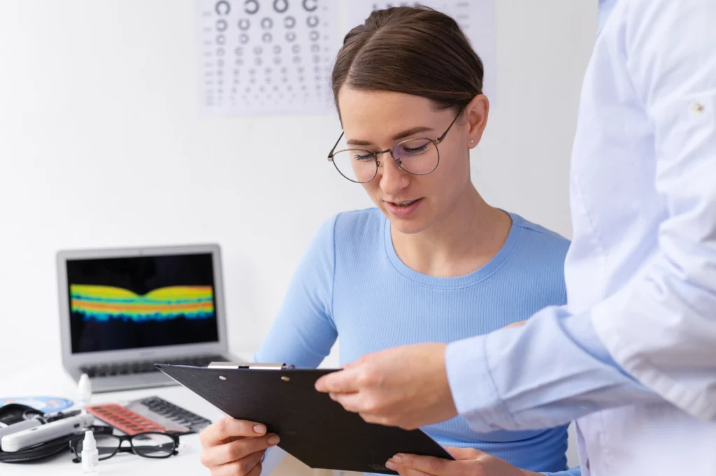 Patient undergoing a Lexiscan Thallium stress test with medical imaging equipment in a hospital setting.