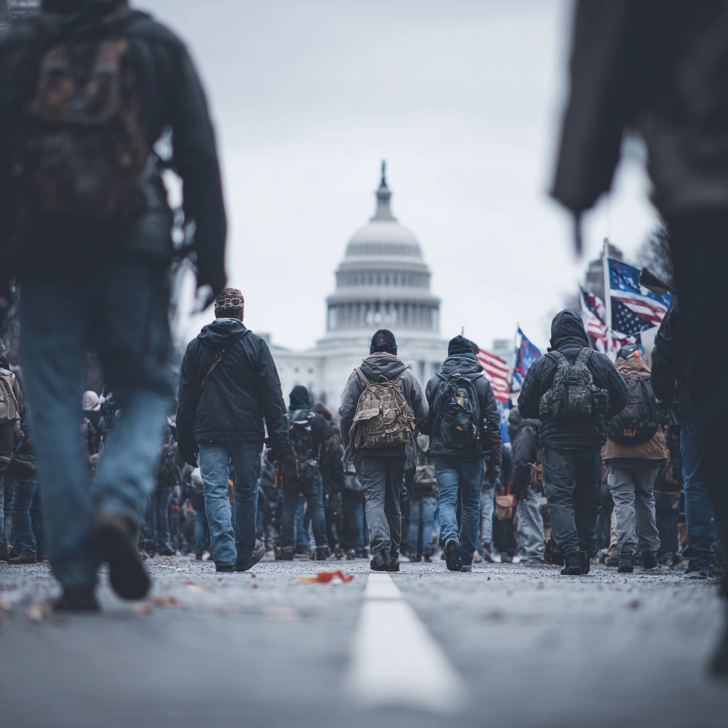 The growing threat of political violence in the United States with protest crowds and rising tensions