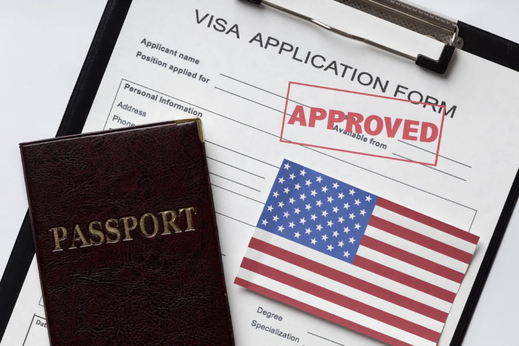 Illustration representing new American immigration policy and its social and economic consequences