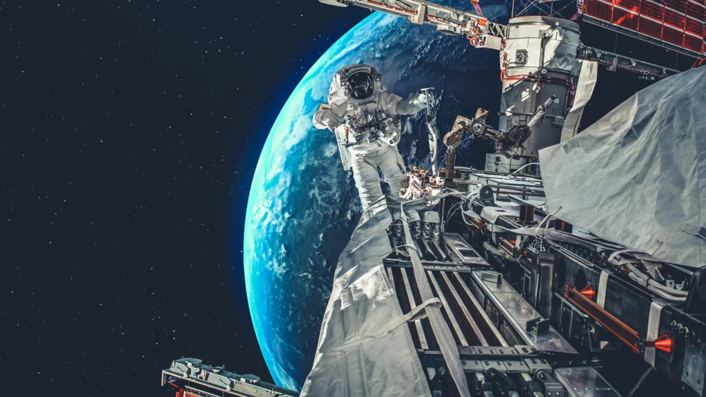 Space exploration timeline from Sputnik to SpaceX showcasing milestones in human spaceflight