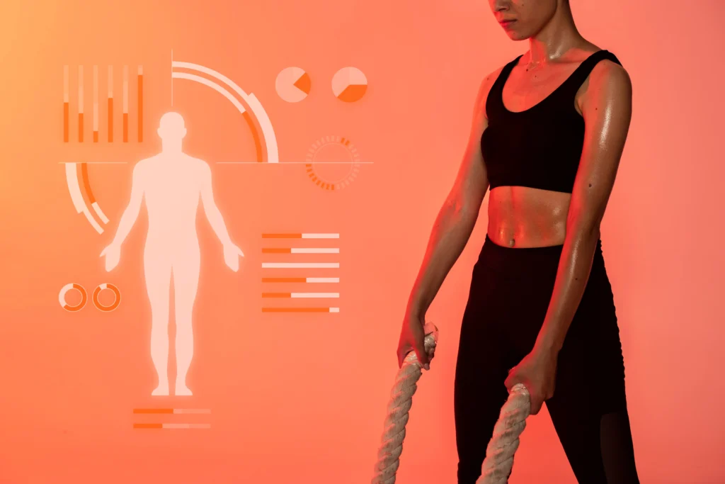 Athlete preparing a healthy meal with protein, carbs, and hydration to illustrate the science behind sports nutrition.