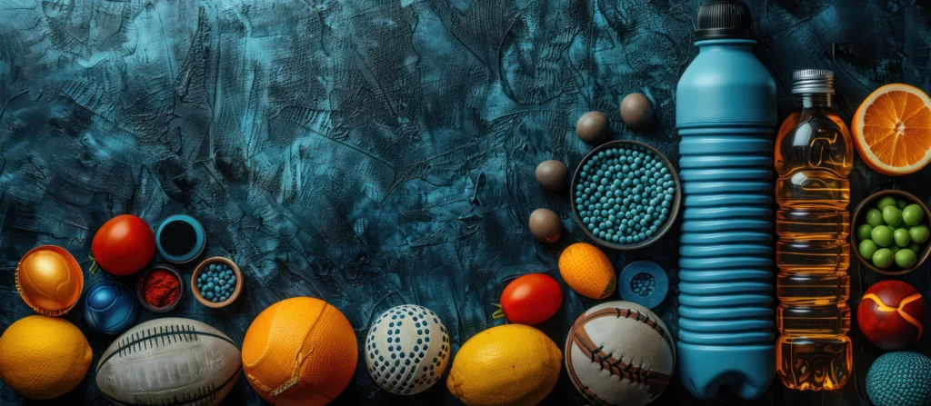 Athlete preparing a healthy meal with protein, carbs, and hydration to illustrate the science behind sports nutrition.