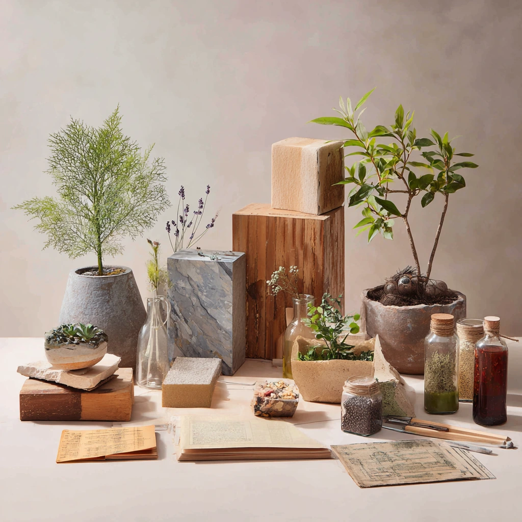 Eco-friendly DIY home decor projects made from recycled and natural materials like wood, glass jars, and plants.