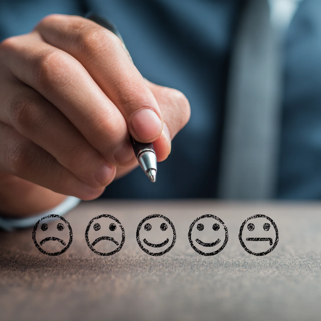 Business team analyzing customer feedback for growth strategy