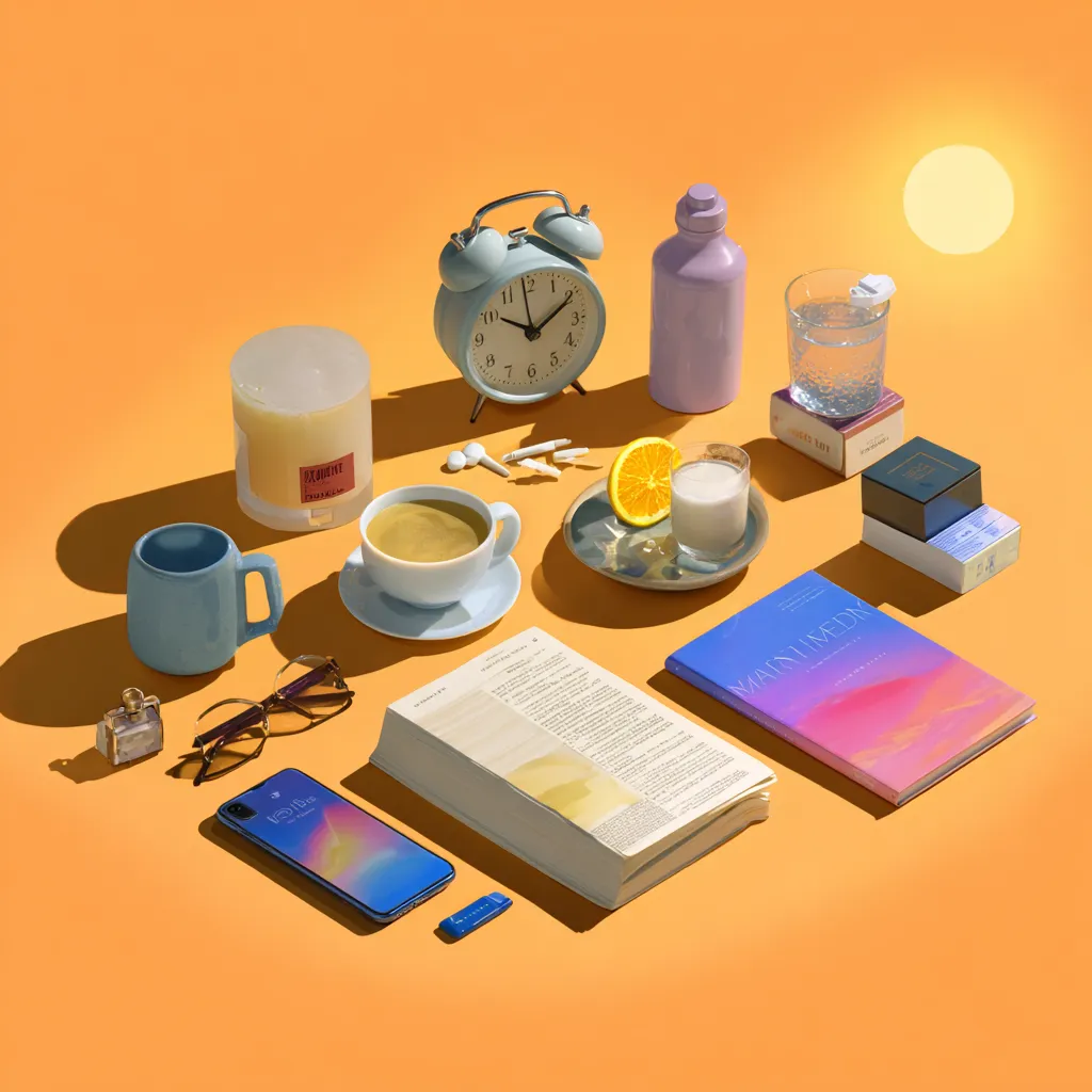 Person following a productive morning routine with exercise, healthy breakfast, and planning.