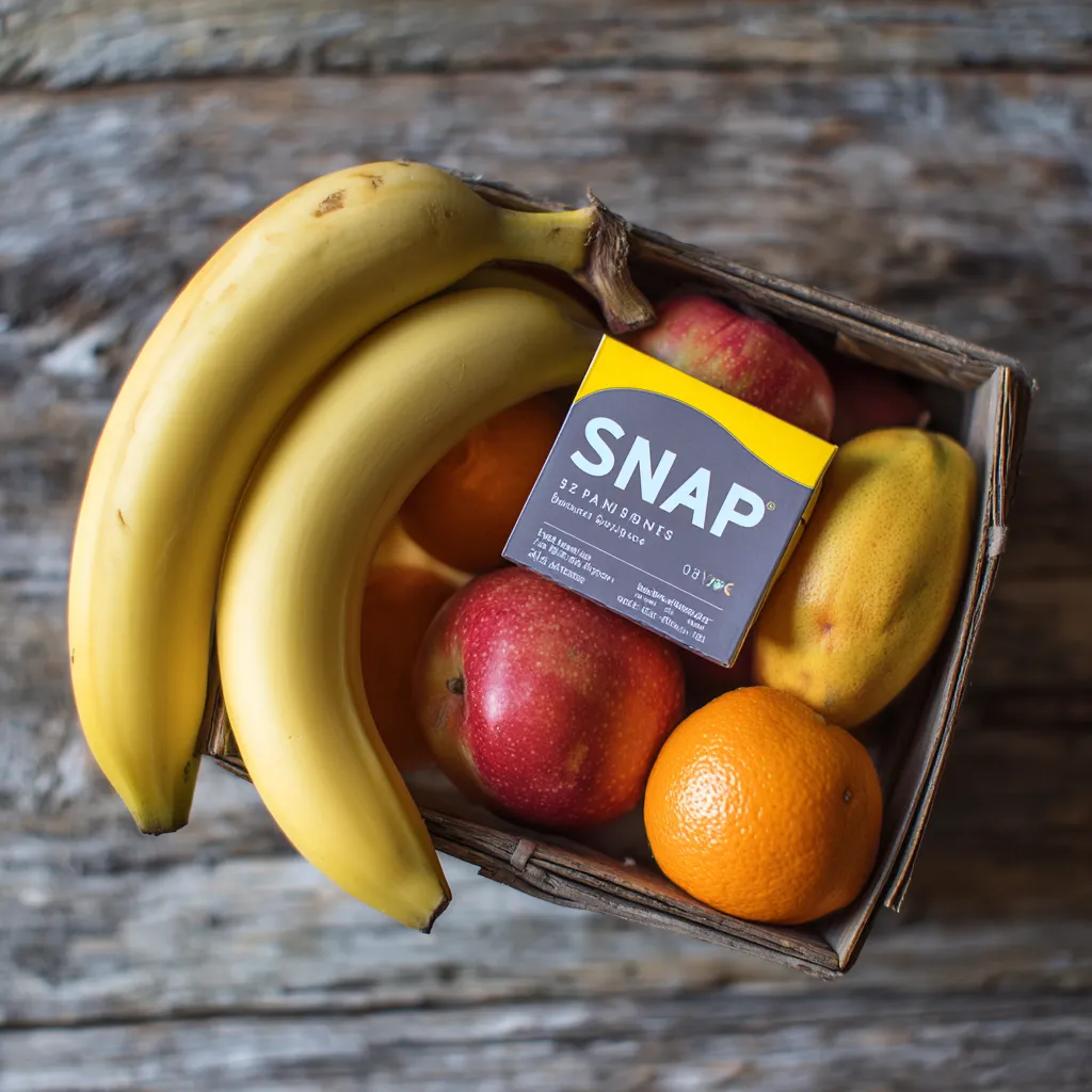 A mother checks her grocery receipt at a supermarket during the SNAP benefits crisis, highlighting food insecurity and financial stress.