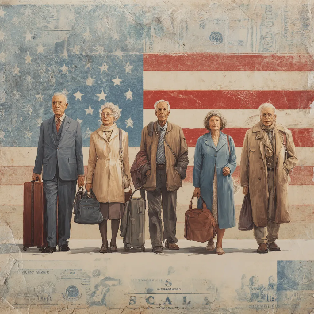 Elderly couple reviewing 2026 Social Security COLA increase documents at home