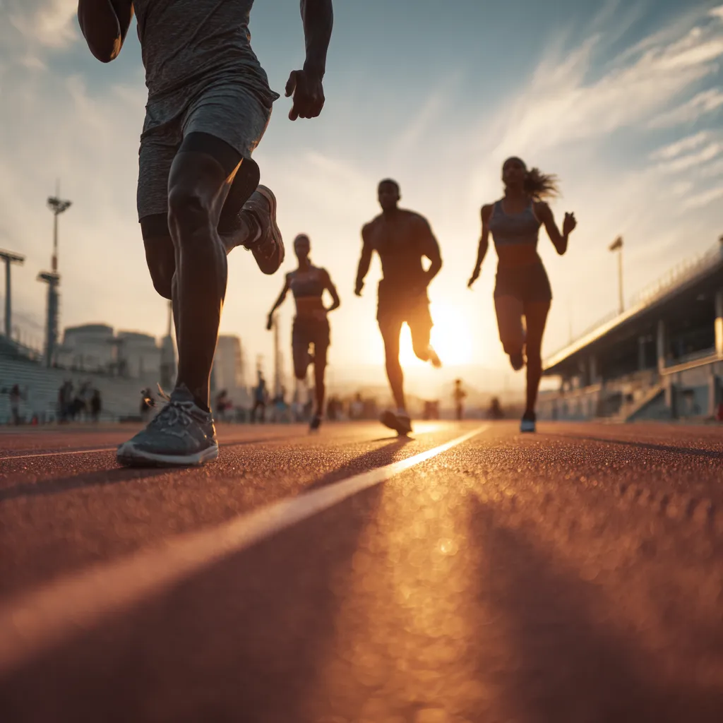 Athlete focused in deep concentration, symbolizing mental training for peak sports performance