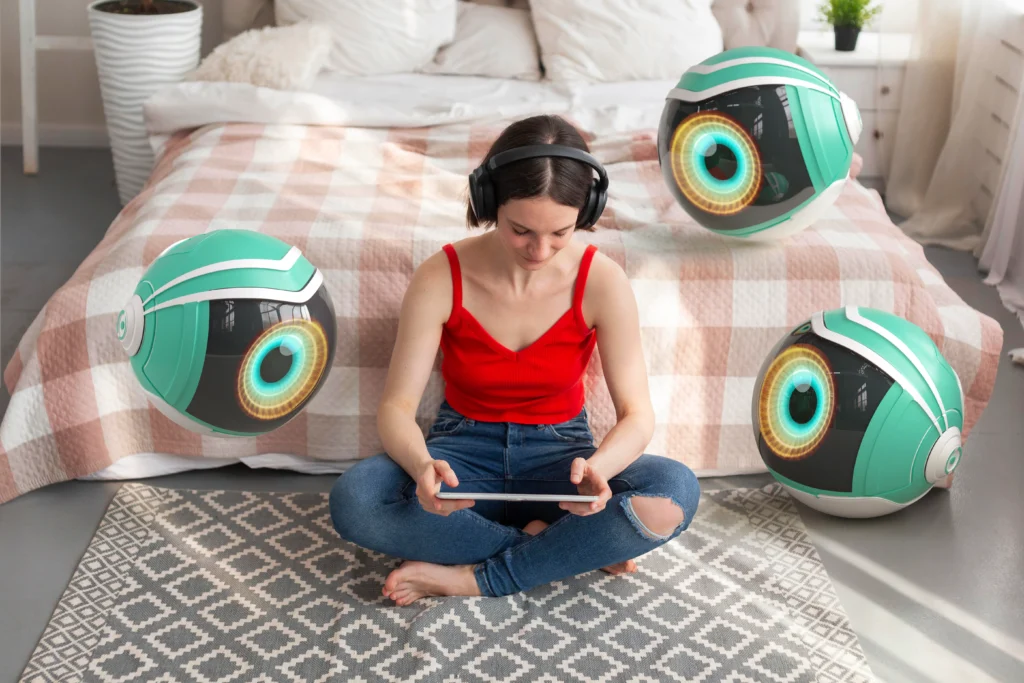 Spotify logo with a microphone symbolizing free speech and podcasting.