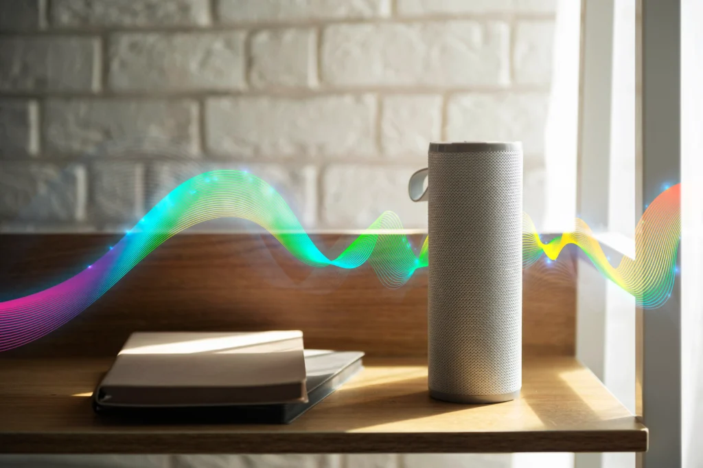 The Power of Voice Assistants
Smart home voice assistant controlling lights and thermostat