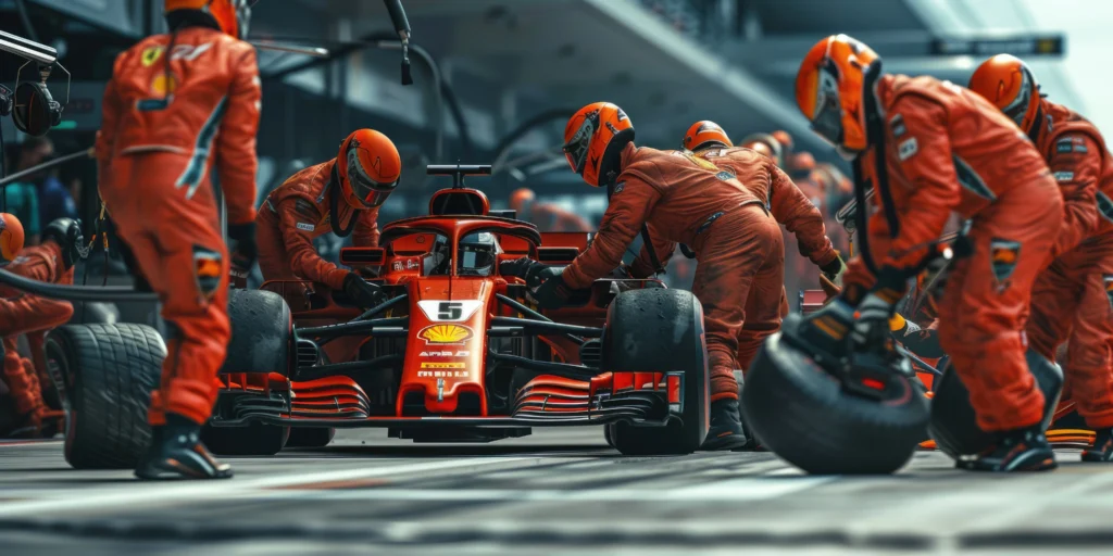 McLaren Formula 1 car leading the race in F1 2025 season with papaya orange livery