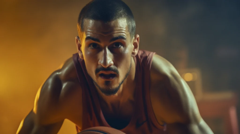 Athlete visualizing success on the field, building a winning mindset for competitive sports