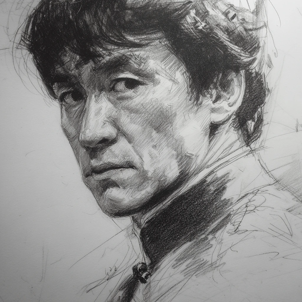 Jackie Chan sharing wisdom with young stunt performers, symbolizing his legacy as an actor, philosopher, and humanitarian.