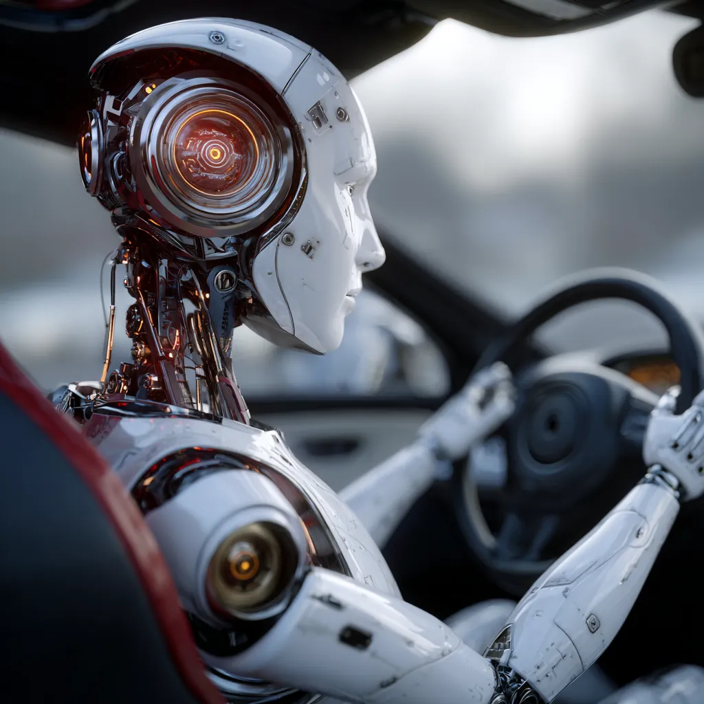 AI at the helm concept showing artificial intelligence controlling business, healthcare, and technology innovations