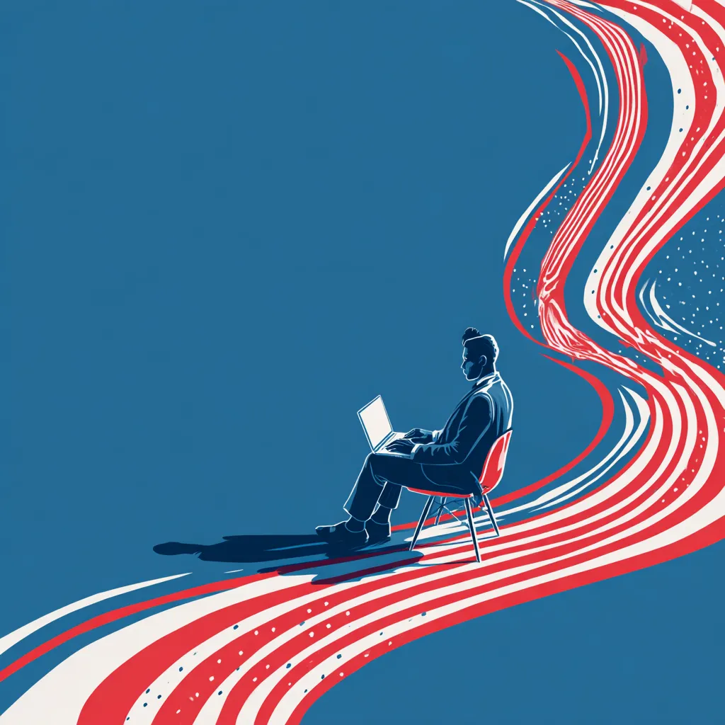 Worker using a laptop from home, representing how remote jobs are reshaping U.S. careers and the future of work.