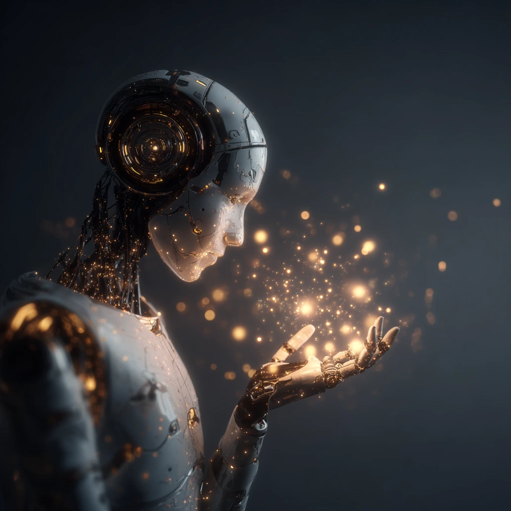 AI at the helm concept showing artificial intelligence controlling business, healthcare, and technology innovations