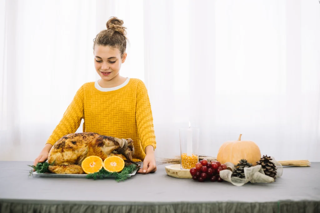 Frozen turkey used in Turkey Bowling game on Thanksgiving