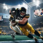 Packers and Bears players competing in a crucial playoff race game