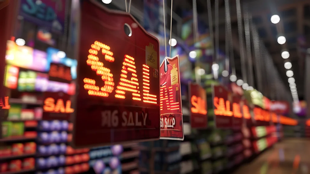 Stock market chart reacting to falling U.S. inflation rates