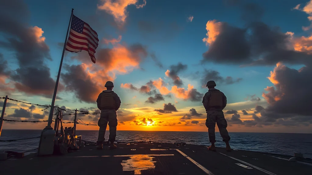 U.S. military ships in the Caribbean affecting energy and trade routes