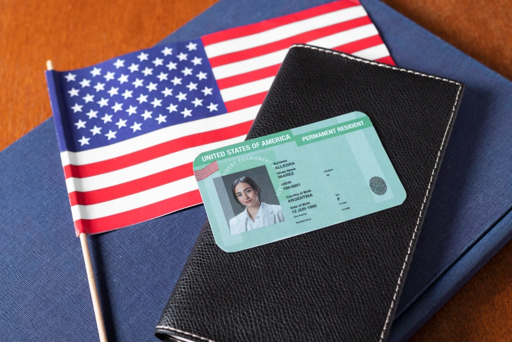 Green Card Travel
Green Card holder going through U.S. airport security in 2025