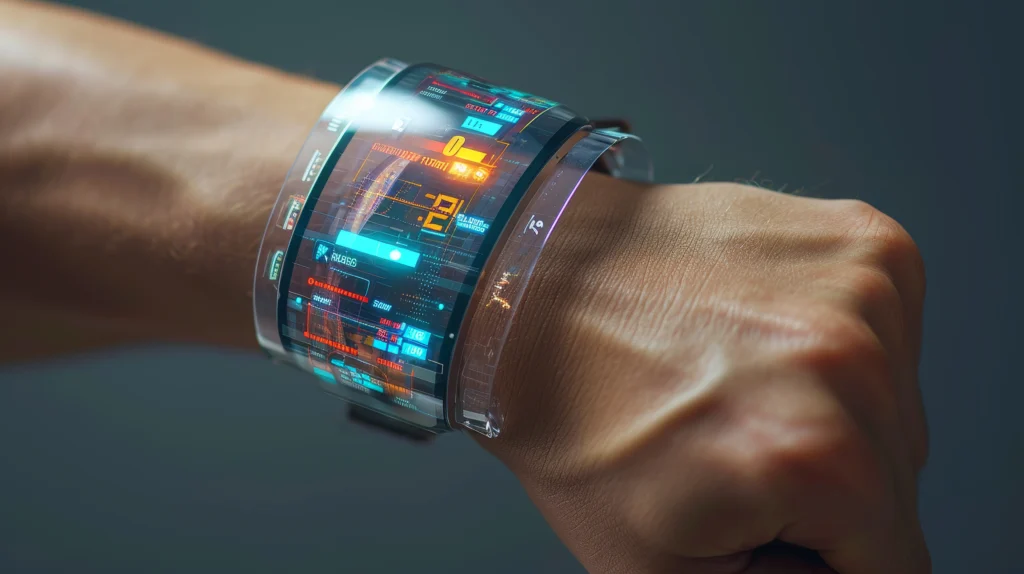 Smart wearable technology devices including a smartwatch and smart ring displaying health and lifestyle data