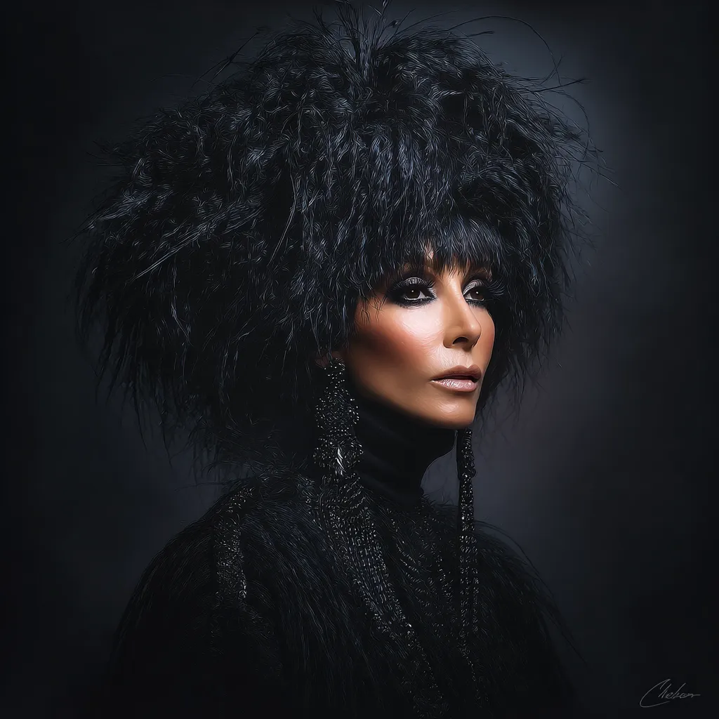 Fashion Icon
Cher wearing a bold, iconic outfit on stage, showcasing her timeless fashion style