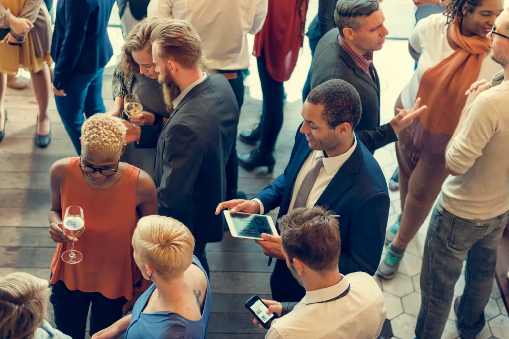 Networking in the digital age showing professionals building meaningful connections online through digital communication