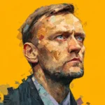 Portrait of Alexei Navalny during a public speech amid renewed international allegations about his death in Russian custody.