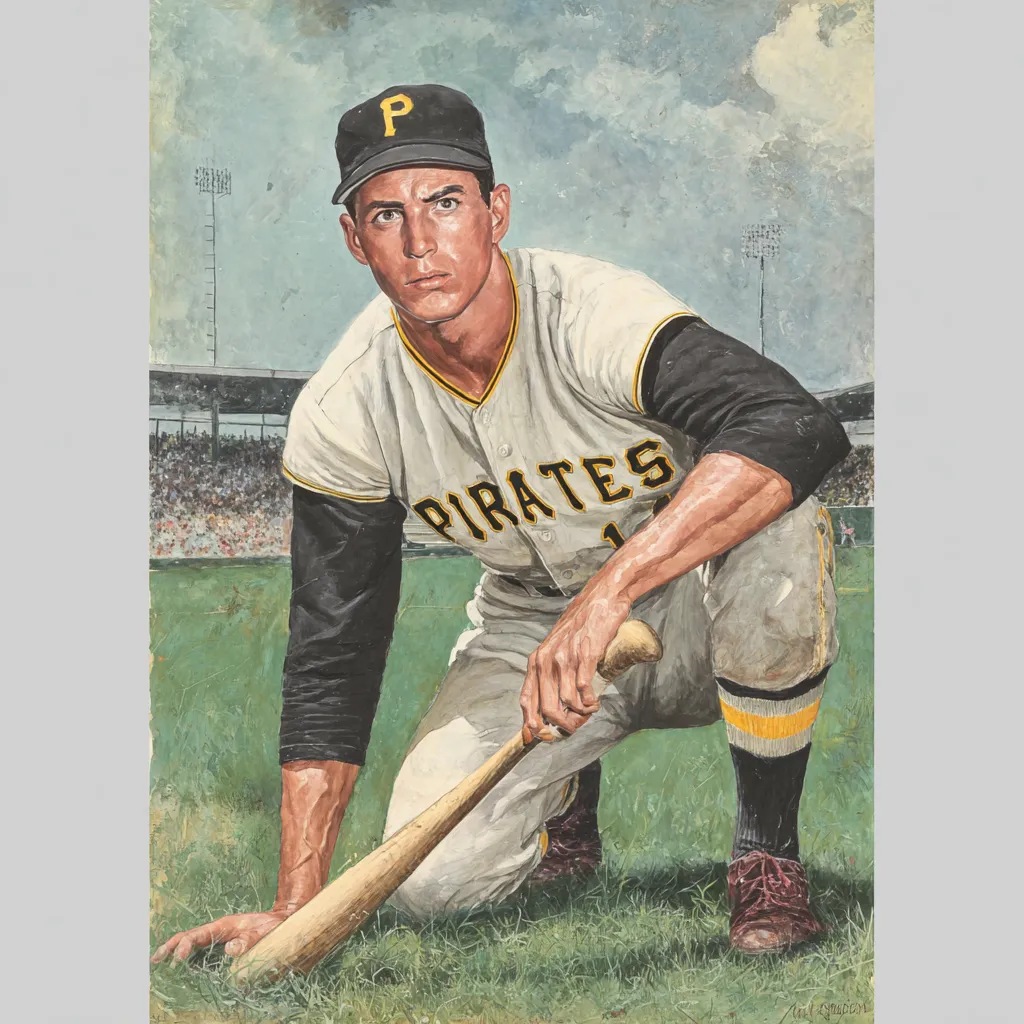 Bill Mazeroski hitting his historic walk-off home run for the Pittsburgh Pirates in the 1960 World Series