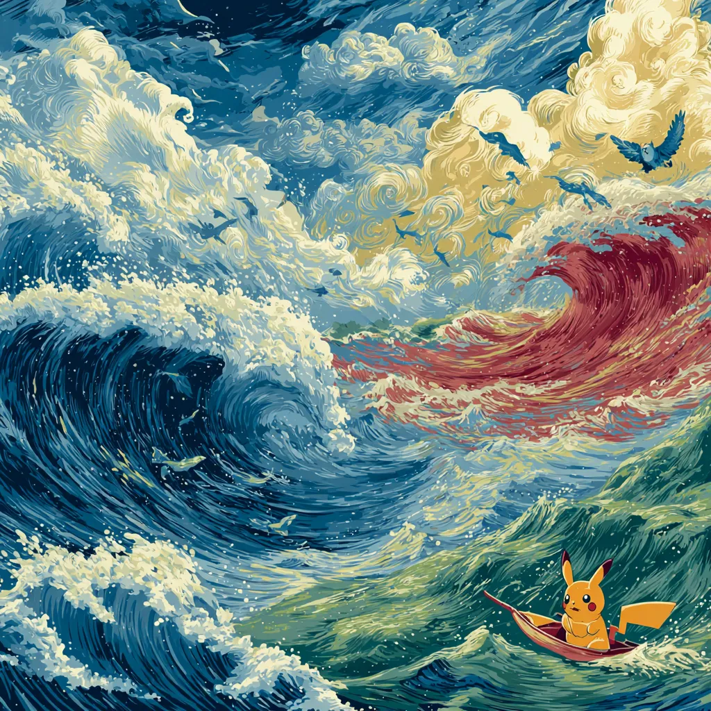 Pokémon Winds and Waves new generation starters Browt, Pombon, and Gecqua exploring tropical islands with ocean waves in the background