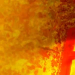 Palm Sunday celebration with people holding palm branches during Holy Week