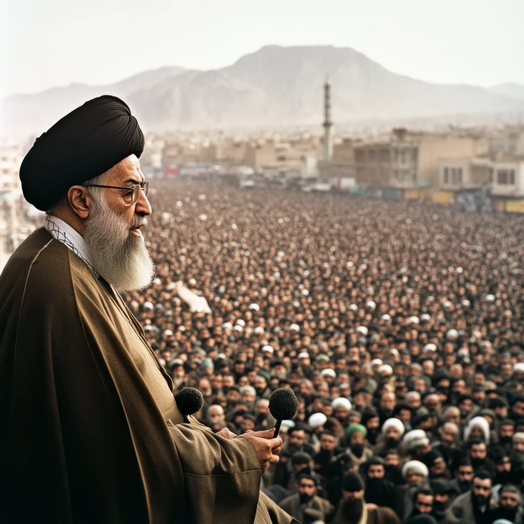 Portrait of Mojtaba Khamenei following his announcement as Iran’s new Supreme Leader after the death of Ali Khamenei.