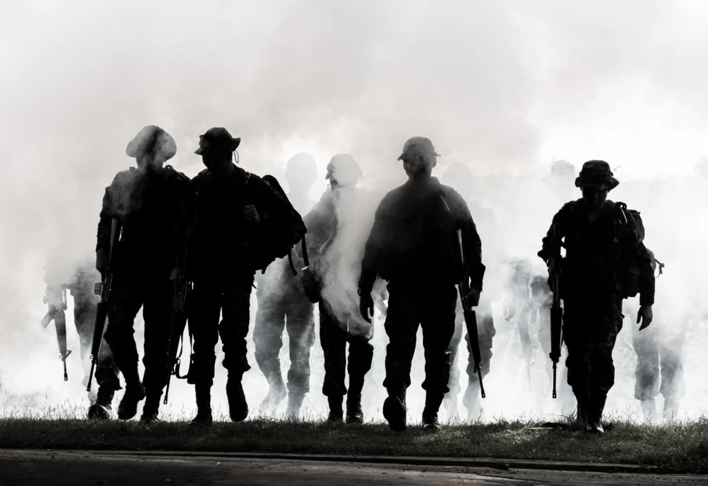 82nd Airborne Division paratroopers preparing for rapid deployment in the Middle East